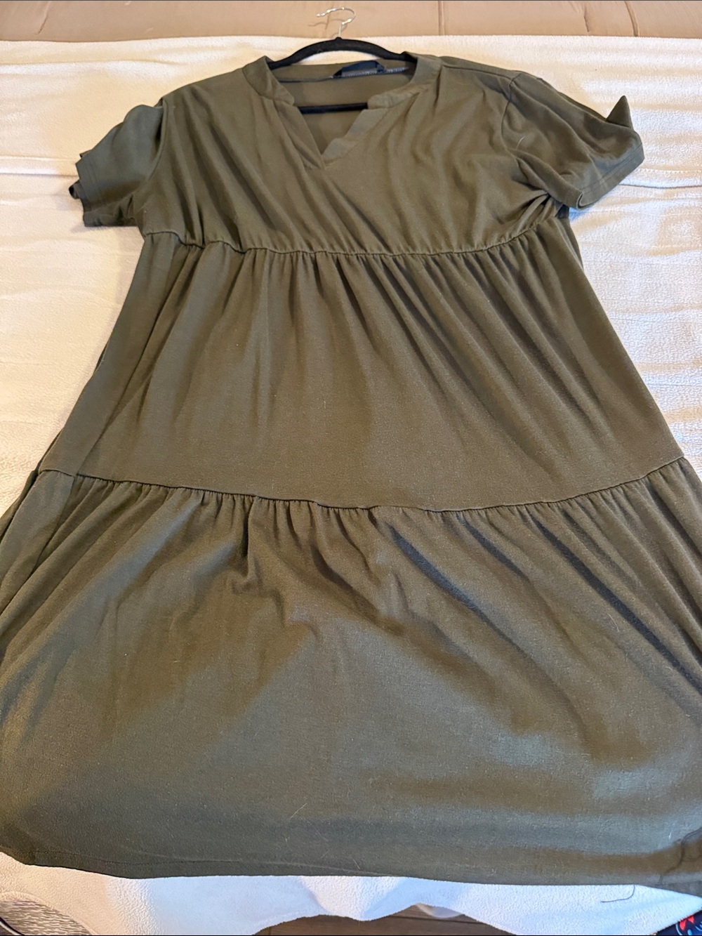 SHEIN Olive Green Mini Dress